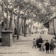 La place de l' église (cpa)