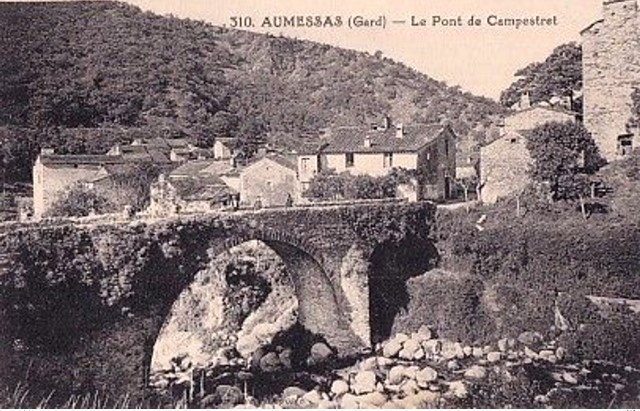 Campestret, le pont(cpa) 