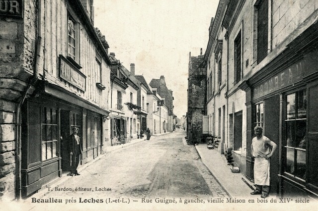 Beaulieu-lès-Loches (37) Rue Guigné CPA