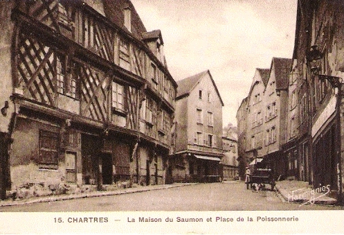 Chartres (28) La maison du Saumon CPA