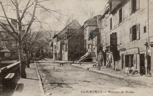 Clairvaux d aveyron aveyron avenue de rodez cpa