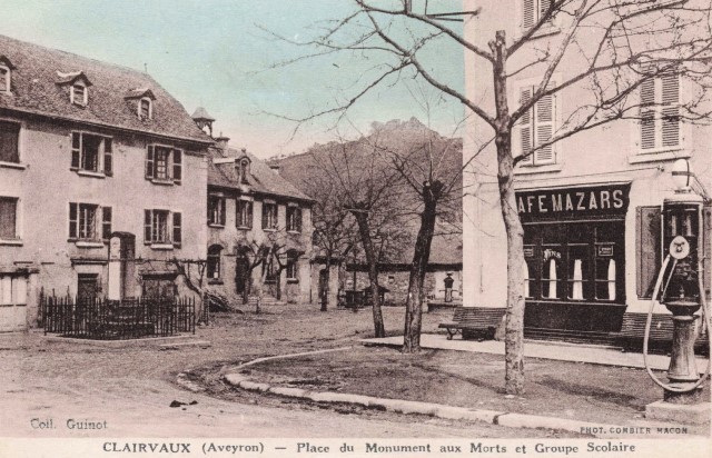 Clairvaux d aveyron aveyron place du monuments aux morts cpa