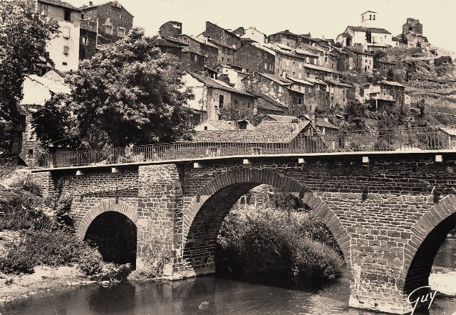 Combret aveyron le pont sur le rance cpa