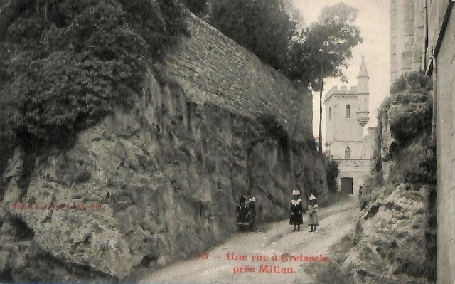 Creissels aveyron une rue cpa