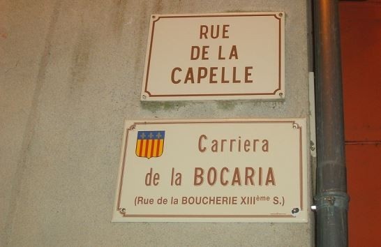 Des plaques de rues