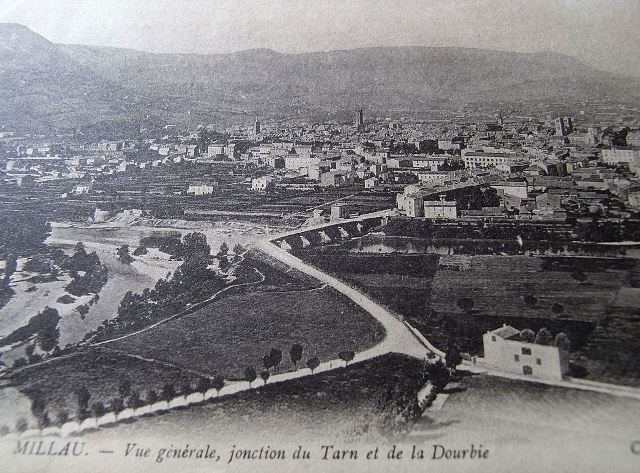 La jonction du Tarn et de la Dourbie (cpa)