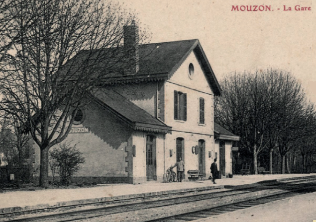 Mouzon (08) Gare CPA