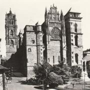 Rodez aveyron la cathedrale notre dame cpa