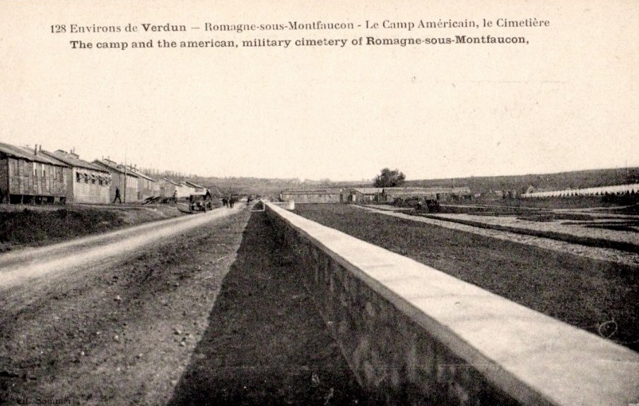 Romagne-sous-Montfaucon (Meuse) Cimetière et camp américain CPA