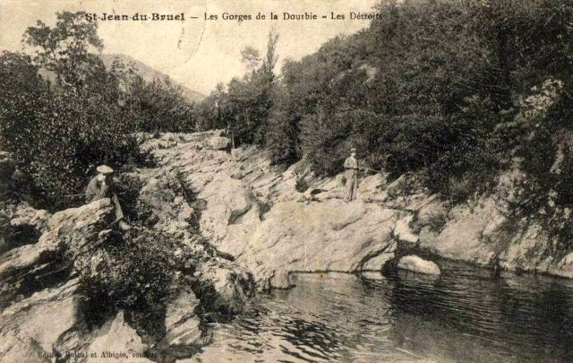 Saint jean du bruel aveyron les gorges de la dourbie cpa