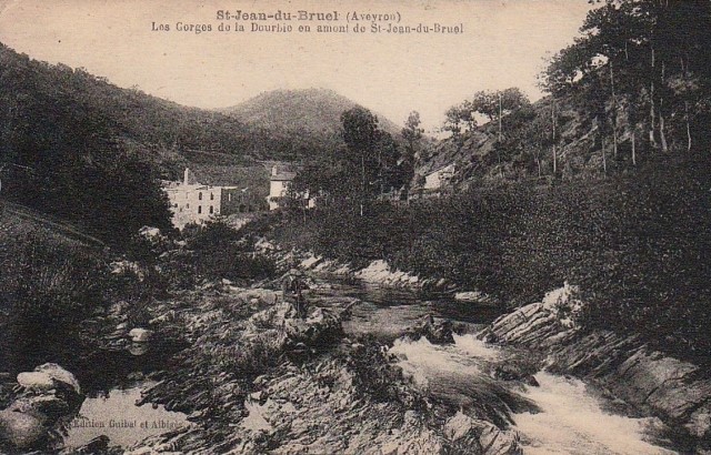 Saint jean du bruel aveyron les gorges de la dourbie cpa