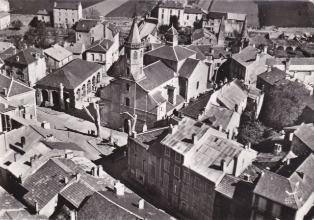 Saint jean du bruel aveyron vue aerienne cpa