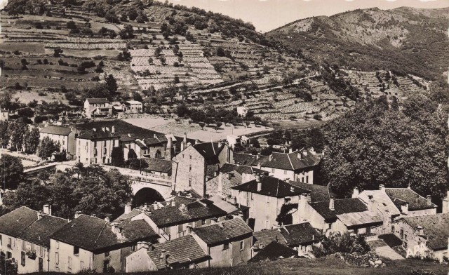 Saint jean du bruel aveyron vue generale cpa