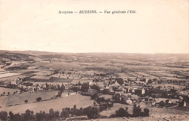 Severac d aveyron buzeins vue generale cpa