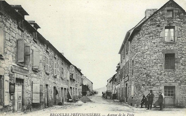 Severac d aveyron recoules previnquieres rue de la poste cpa