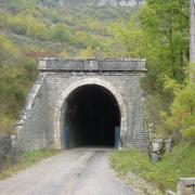 Tournemire (Aveyron) L'entrée du tunnel