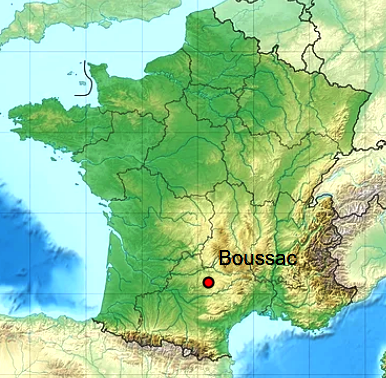 Boussac aveyron geo