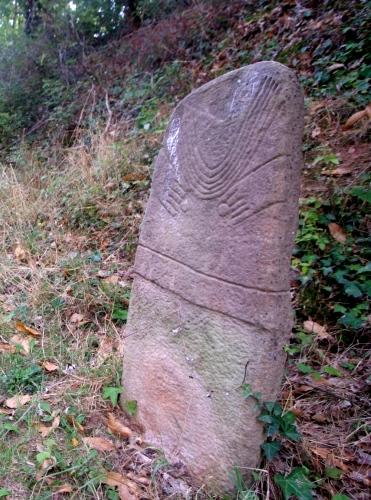 Brousse le chateau aveyron statue menhir de crays